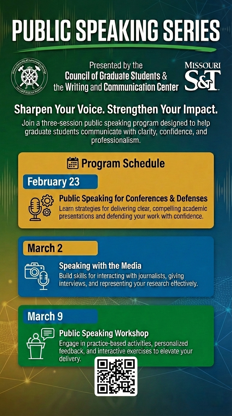 Public speaking academy flier